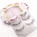 Hot selling Sharpened by hand Natural Slim Eye tail lengthened and Encrypted Tapered false strip eyelashes SG07